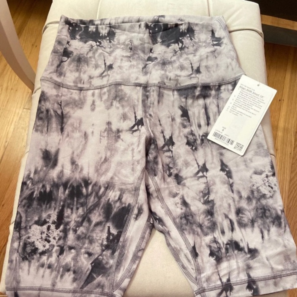 LULULEMON ALIGN TIE DYE BIKER SHORTS 10”